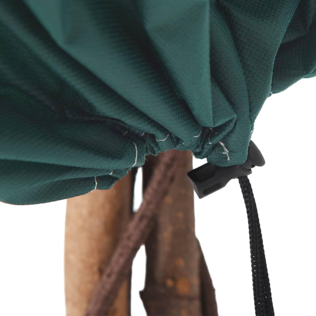 8X Frostschutzhülle aus Vliesstoff 70 g/m² mit Kordelzug, 0,8x1,2 m, atmungsaktive Pflanzenabdeckung für Winter, Schutz vor Frost, Schnee und Tieren für Setzlinge, Gemüse, Blumen