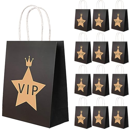 LBLNUGURI VIP Bags Gift for Party Supplies, Hollywood Movie Theme Pass Decorations, Birthday for Kids Adults(black)