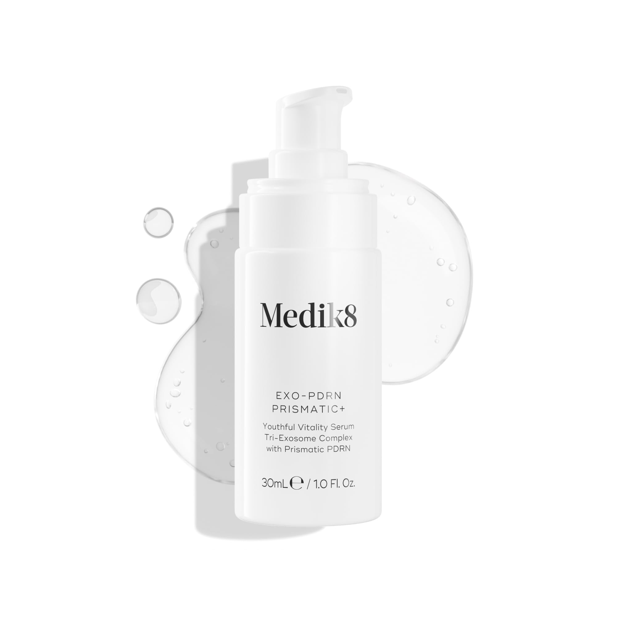 Medik8 Exo-PDRN Prismatic+, Serum für Vitalität, Triple-Exosom - 30 ml | Inspiriert von Polynukleotid-Behandlungen; 60% tieferes Eindringen als Lachs-DNA; prismatisches PDRN, 3-fach Exosom-Komplex