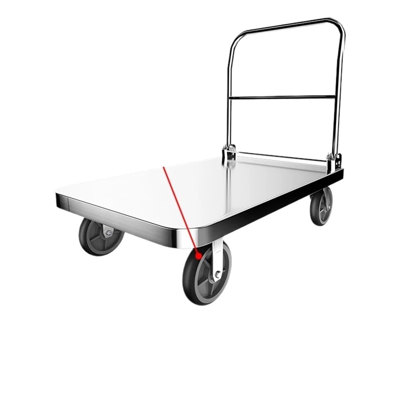 Platform Truck Cart, Platform Truck Cart 120x70cm 1000kg Stainless Steel Folding