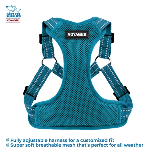 Best Pet Supplies Voyager Adjustable Dog Harness Leash Set including Reflective Stripes for Walking Heavy-Duty Full Body No Pull Vest with Leash D-Ring - Image 2