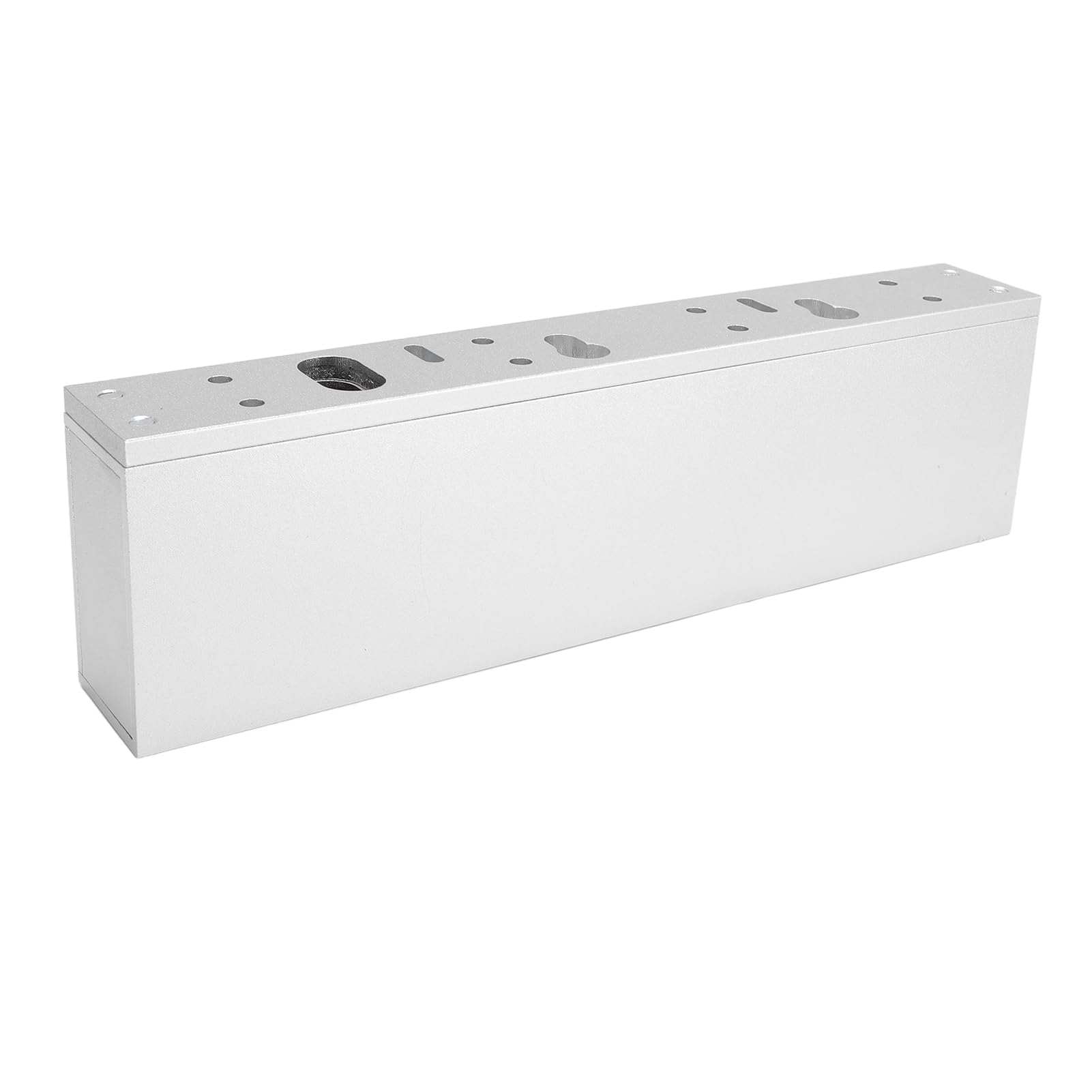 SIXRUN Elektromagnetyczna Blokada, 500KG Siła Trzymająca Stop Aluminium Elektromagnes 12V Tryb NC Tryb Fail Safe do Drewnianych Szklanych Metalowych Drzwi Przeciwpożarowych Szafy