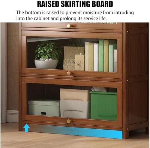 Dustproof Display Case for Collectibles - Large Anime Figure Showcase, Floor Stand with Storage Shelves for Living Room & Home Office, 70x31x140cm (Gray)