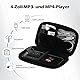 AGPTEK Schutzhülle für MP3-Player, (4 Zoll/2,4 Zoll), mit Metall-Karabinerhaken, für MP3 MP4 iPod Nano, iPod Shuffle, Schwarz