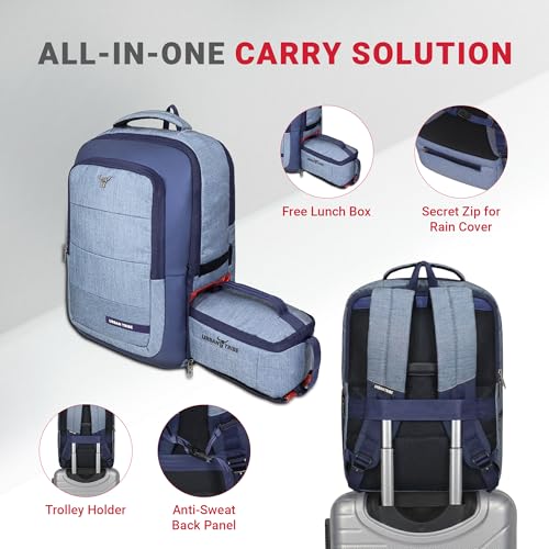 URBAN TRIBE Rumble 15.6" Laptop Backpack, Blue Indigo - Image 5