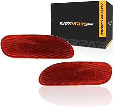 CarLights360 For 1995-1999 Mitsubishi Eclipse Pair Side Marker Light Driver and Passenger Side MI2550105 MI2551105 For MB882123 MB882124