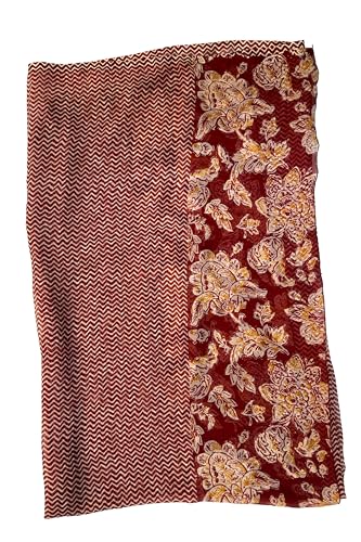 Image of Yash Gallery Women's Poly chiffon Floral Print Dupatta for Women's and Girls