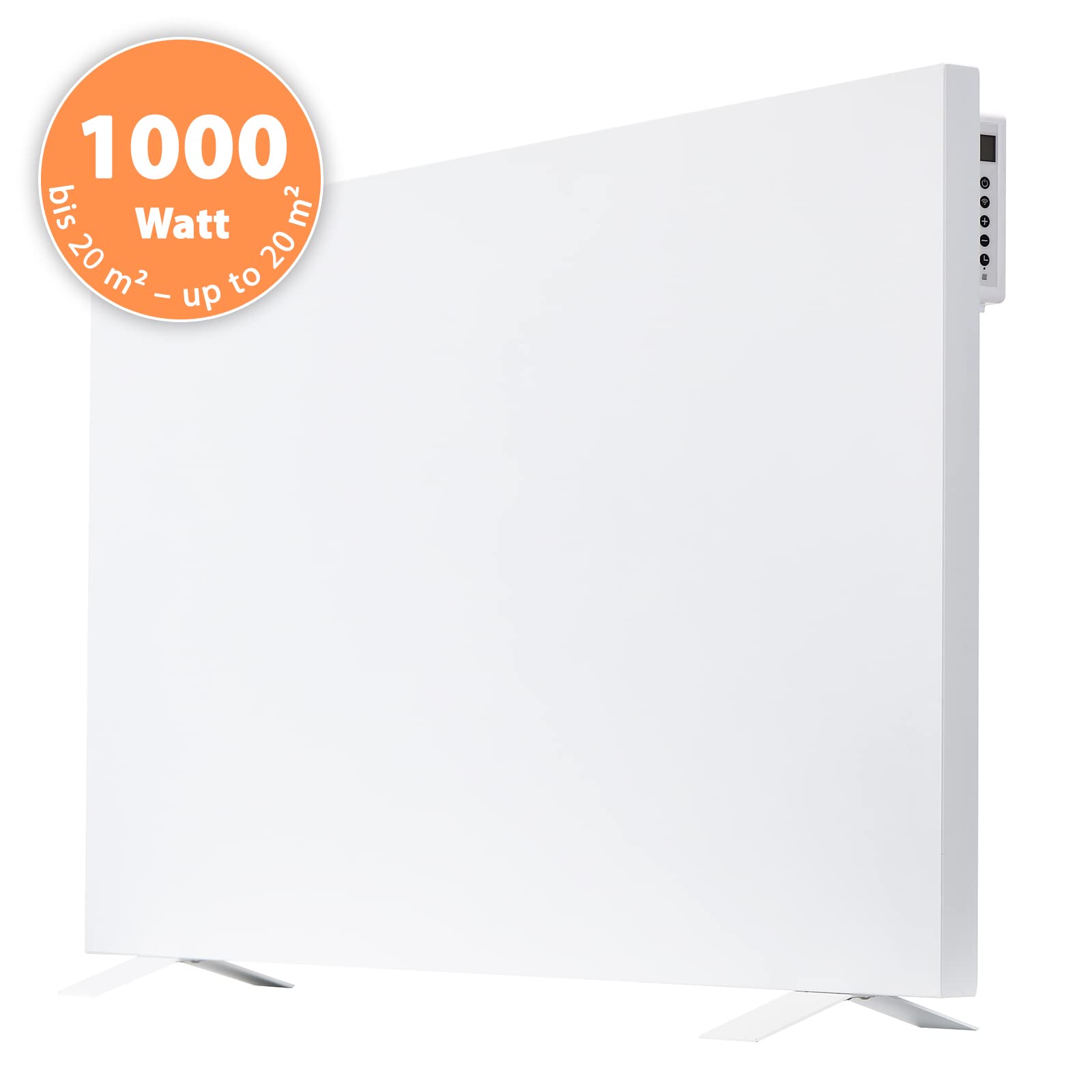 Calefacción por infrarrojos HybridPro 1000 W, calefacción híbrida combina calor infrarrojo y convección en un solo dispositivo
