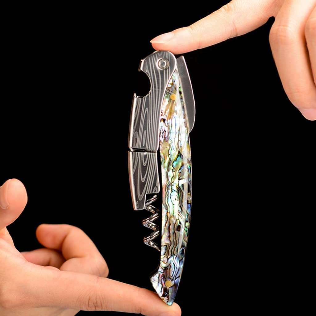 Apribottiglie, Apribottiglie Creativo Conchiglia Ambrata Cavatappi Multifunzionale Cavalluccio Marino per Vino, Champagne, Apribottiglie di Birra Apribottiglia