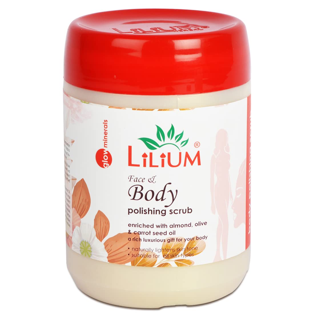 Lilium Face & Body Polishing Scrub For Dull & Uneven Skin Tone | Remove Dirt & Dead Skin & Improve Skin Texture | For Skin Relaxation & Revitalization (For Women & Men), 900ml