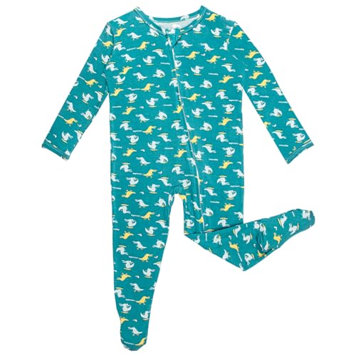 Baby Long Sleeve Rayon of Bamboo Footie Pajamas Toddler Boys And Girls Sleepers
