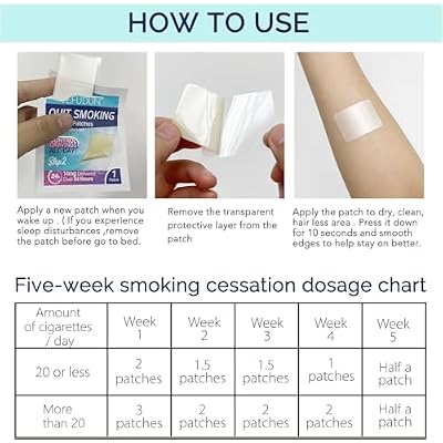 Step 1 Quit Smoking Patches, 21mg Stop Smoking Aids Patches, Helping Quit Patch, Easy & Effective Anti-Stickers, 30 Count Quit Smoking Stickers that Work with 2 Weeks, Anti-Stickers