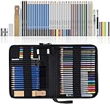 51Pcs Drawing Pencils Set, Artist Pencil for Drawing Sketching Supplies, Sketch Pencils Set for...