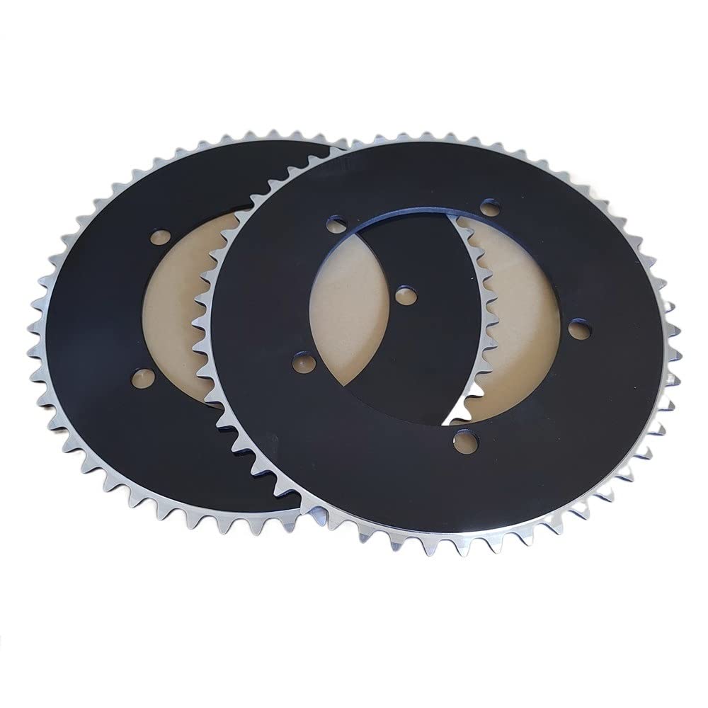 Tarcza rowerowa, Tarcza, 1 szt. Ostre koło zębate Tarcza rowerowa Tor rowerowy Koło łańcuchowe Pierścień Jednobiegowe tarcze do rowerów(130bcd 46t)