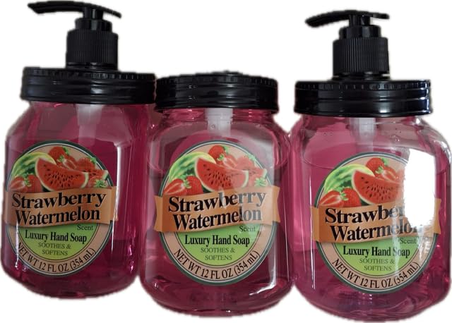 Luxury Hand Soap - Pack of 3~12 oz btls- Total 36 ozs. (Variety Pack)