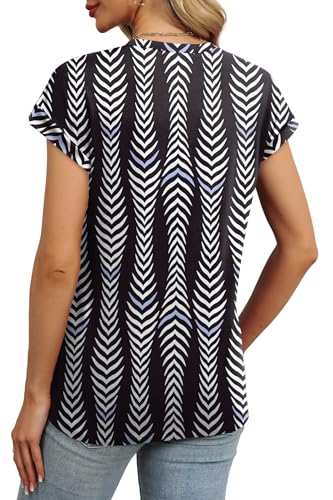 Image of Alaroo Womens Summer Tops Short Sleeve Shirts Crew Neck Cute Trendy Tunic Blouses (S-3XL)