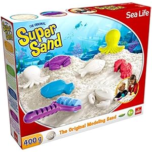 Goliath Super Sand Sea Life – magisch super zand voor zandkastelen in de kinderkamer – aanbevolen vanaf 4 jaar