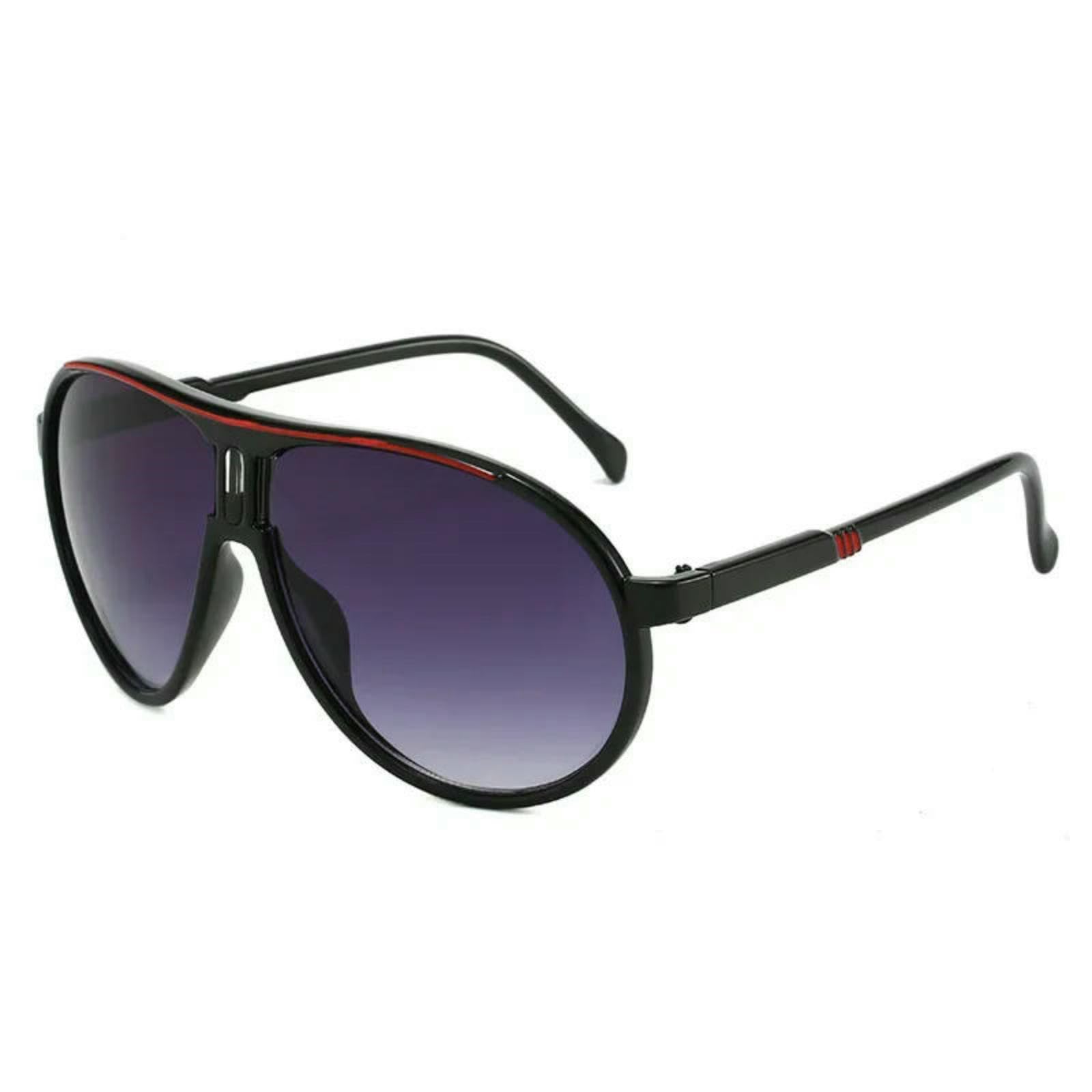 Xynm Men's Black Red Line Sunglasses For And Wo, Lightweight Uv400 Sunglasses, Classic Retro Driving Outdoor Sun Glasses