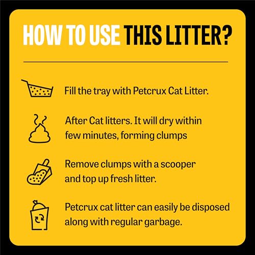 Image of PetCrux Pet Exclusive White Sand Unscented Cat Litter | Made with the Highest Grade White Sand | Superior Odour Control | 99.9% Dust Free Scoopable (for Multiple Cats), 5kg, Pack of 2