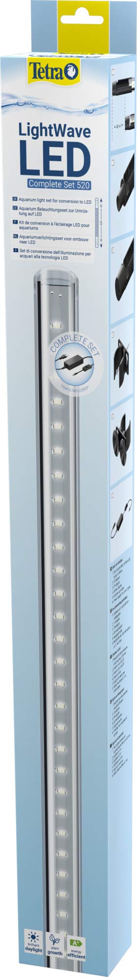 Tetra LightWave Set 520 | Kit éclairage LED | Lumière homogène | Installation facile | Favorise croissance des plantes