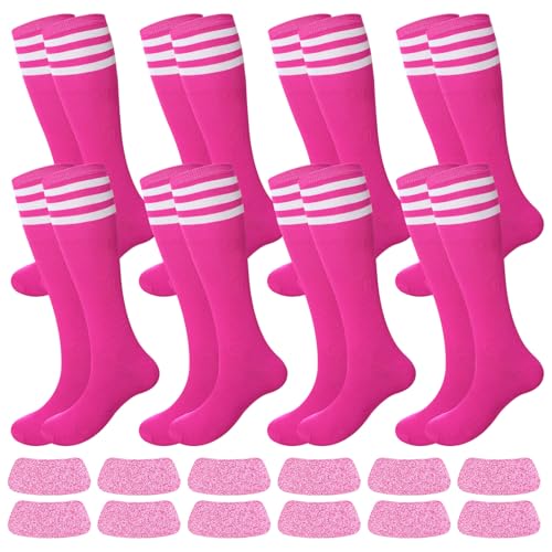 Image of Panitay 2 /12 /16 /24 Pairs Softball Soccer Socks Glitter Eye Black Stickers Team Spirit Accessories for Youth Women Sport Wear