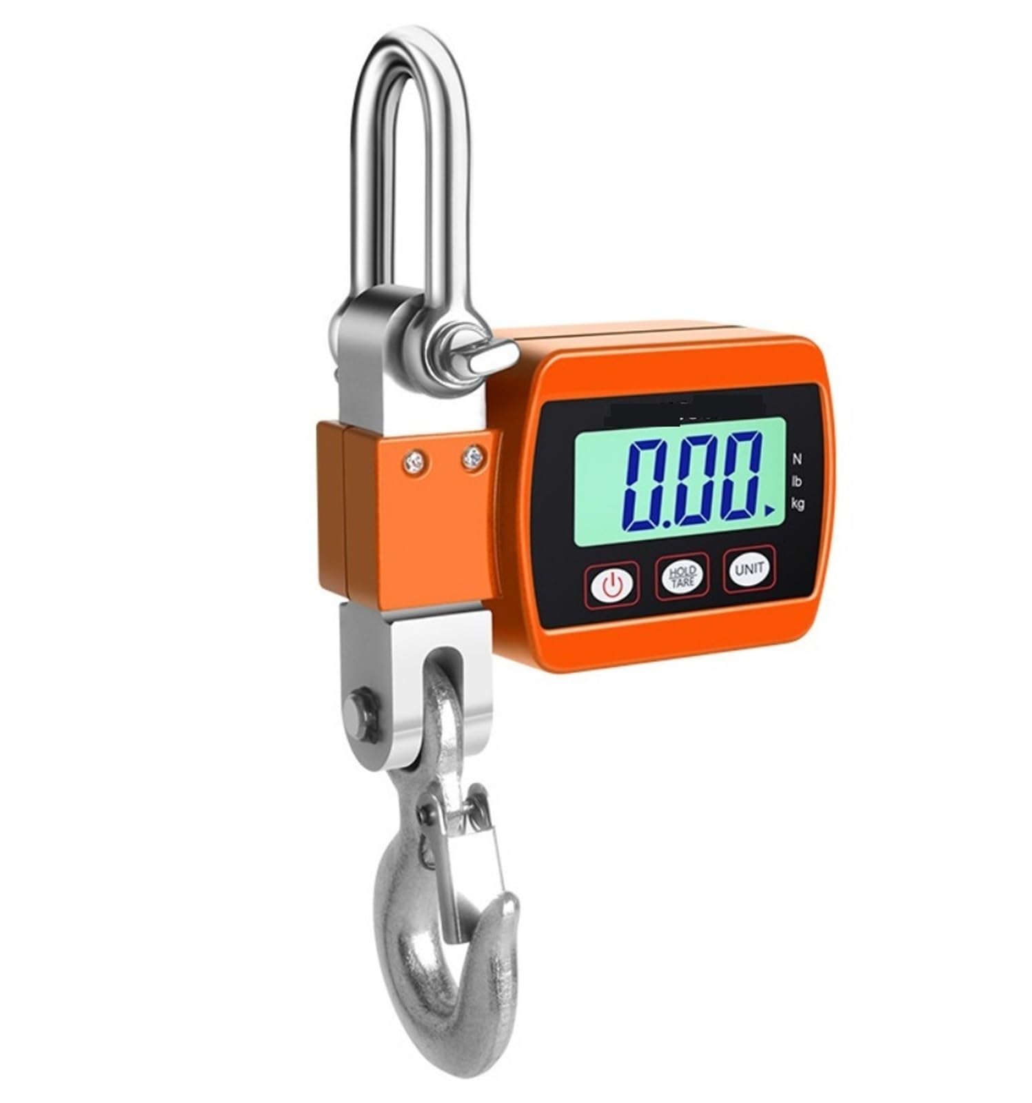 Digital Crane Scale, 500kg Crane Scale Digital Electronic Scale Electronic Hook Scale Suitcase(Oranje)