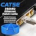 Cables Direct Online Cat5e 3FT Network Ethernet Patch Cable, 350Mhz Internet Wire, Compatible with PC, Laptop, Modem, Router, TVs, Printer Cord, Consoles for Home and Office, Blue