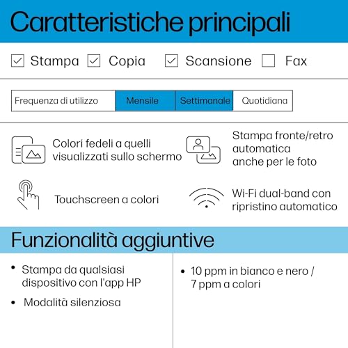 Envy 6120e 714L8B, Stampante Multifunzione a Getto d'Inchiostro A4 a Colori, Stampa Fronte e Retro Automatica, Fino a 10 ppm, Wi-Fi, Smart, 3 Mesi di Inchiostro Instant Ink Inclusi, Bianca - Hub USB - Immagine 6