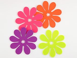 BRANDANI 56347 SOTTOBICCHIERE SPLASH COLORI ASSORTITI SET 4 PEZZI PVC