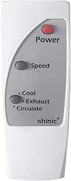 Shinic Remote for Shinic Window Fan BP2-9A310R