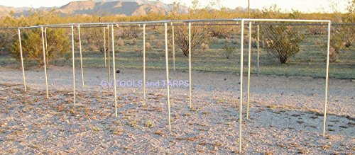 Golden Valley Tools & Tarps 50’ Baseball Softball Straight Leg Batting Pitching Cage - 1
