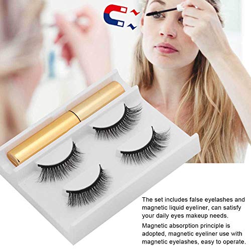 Magnetic Eyelash Extensions Set, 2 works 5D Magnetic False Lashes Waterproof Long-Lasting for Home Use - Image 2