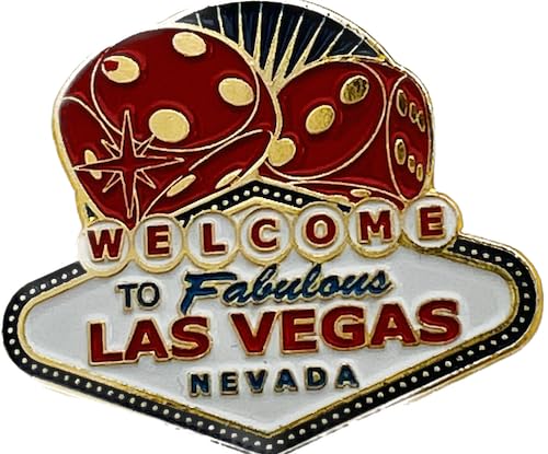 Image of Rubies Las Vegas Rolling Dice Lapel Pin