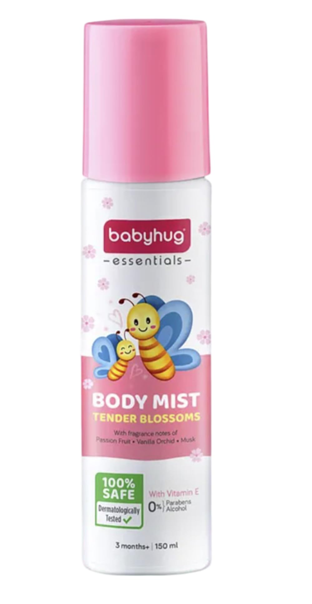 Tender Blossoms Body Mist - 150 ml | Hydrate on-the-go with super-light, fast-absorbing Vitamin E | IFRI Certififed Allergen Free Fragrance