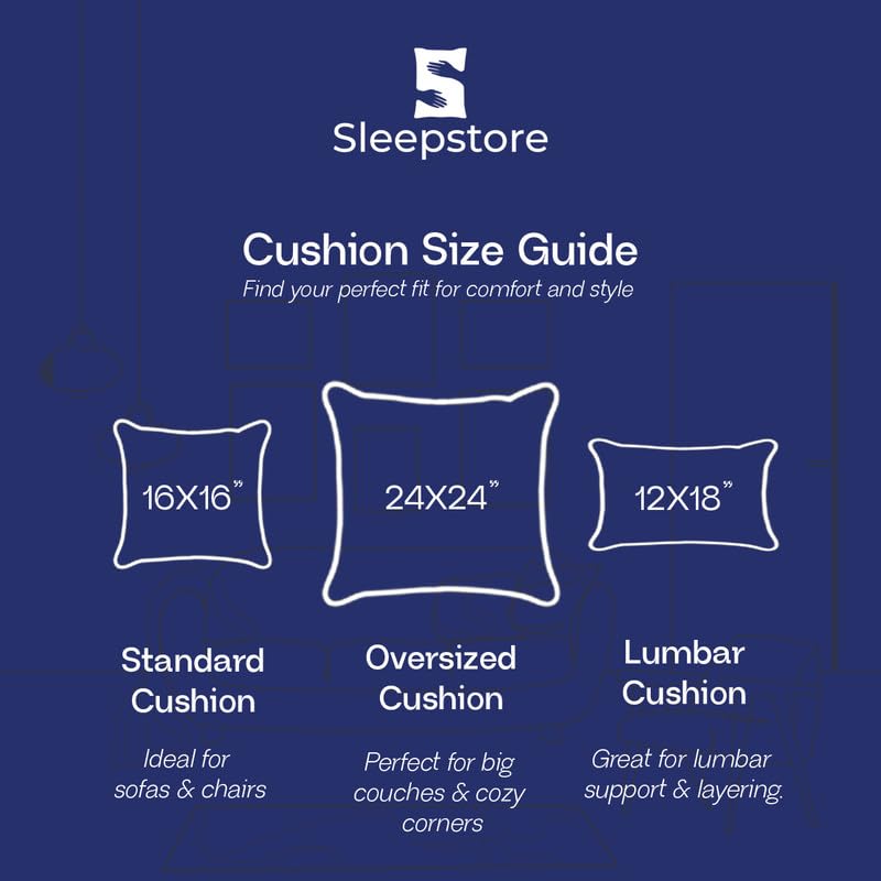 Image of SleepStore Granules Soft Cushion for Back & Spine Support, Set of 5, 16x16 Inch | Multipurpose Adjustable Cushion for Office, Home & Travel | Shredluxe Fill - Blend of Memory Foam & Premium Fiber