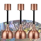 JUNNIU Lebensmittel-Wärmelampe, kommerzielles Buffet-Restaurant, Lebensmittelwärmerlampe für Pizzasteak, freistehende Pendelleuchte, professionelle Lebensmittel-Heizlampe, 3 Stück Decoration