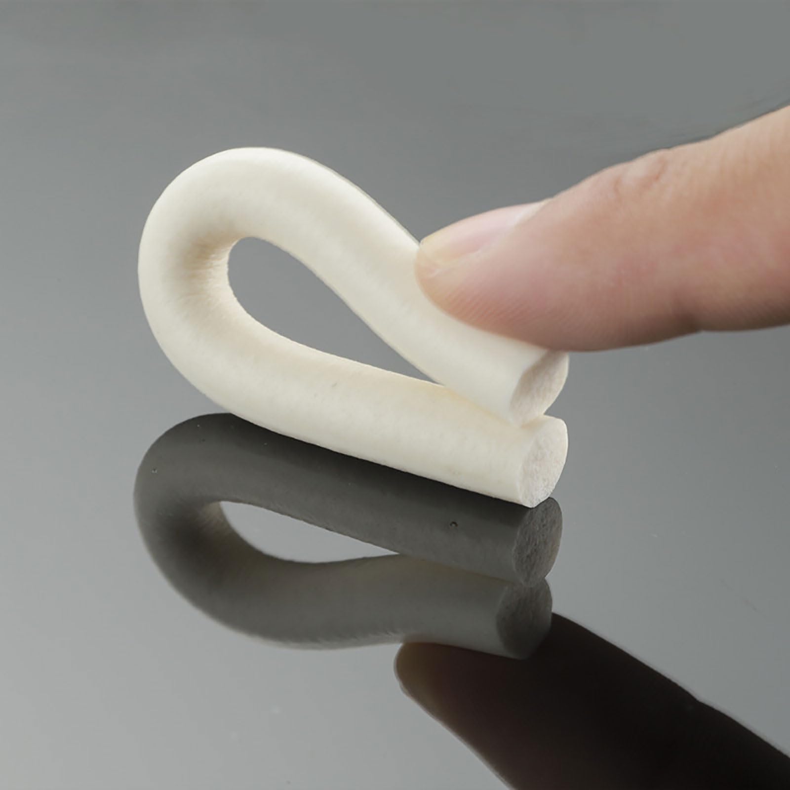 COYOUCO Silicone Foam Seal Strip, Sponge Rubber Weather Seal Strip Round Rubber Cord Solid,8-12Mm Diameter,5M Length,8mm