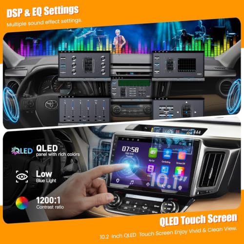 Image of (8Core + 128GB) Car Radio Stereo for Toyota RAV4 2013-2018