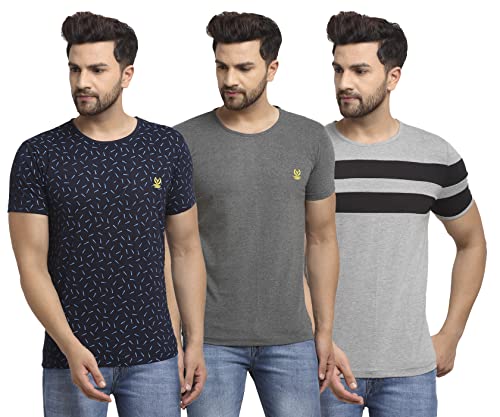 Image of Mack Jonney Men Cotton Half Sleeve Regular Fit T-Shirt