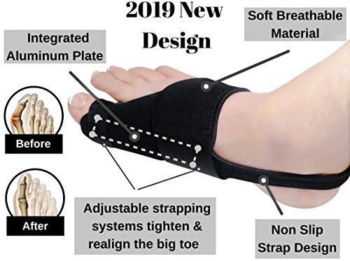 Bunion Corrector & Bunion Relief Kit, Bunion Splint, Big Toe Corrector Straightener Brace, Toe Separators Spacers Straighteners, Hammer Toe, Hallux Valgus, Toe Joint Pain Relief Aid for Men & Women