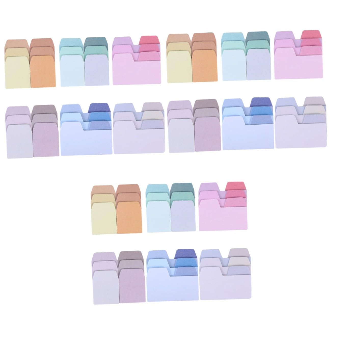 18 Pezzi Note Sfumati Adesivi Per Forniture Per Cancelleria Adesivi Per Cancelleria Note Memo Colorati Scolastici Note Per Libri