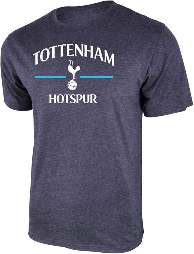 Icon Sports Compatible with Tottenham Hotspur Cotton T-Shirt Soccer Tee - Heather Grey Men Size