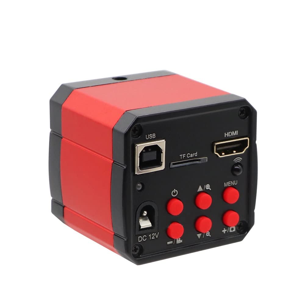 Zestaw akcesoriów do mikroskopu H_DMI kamera mikroskopowa 2MP 30FPS 1080P USB cyfrowy telefon przemysłowy mikroskopia kamera do mikroskopu lornetki trinokularowe slajdy mikroskopu (kolor: 2MP złoty)