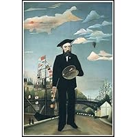 アンリ・ルソー ジョセフブルマーの肖像画額入り大型 【公式通販】