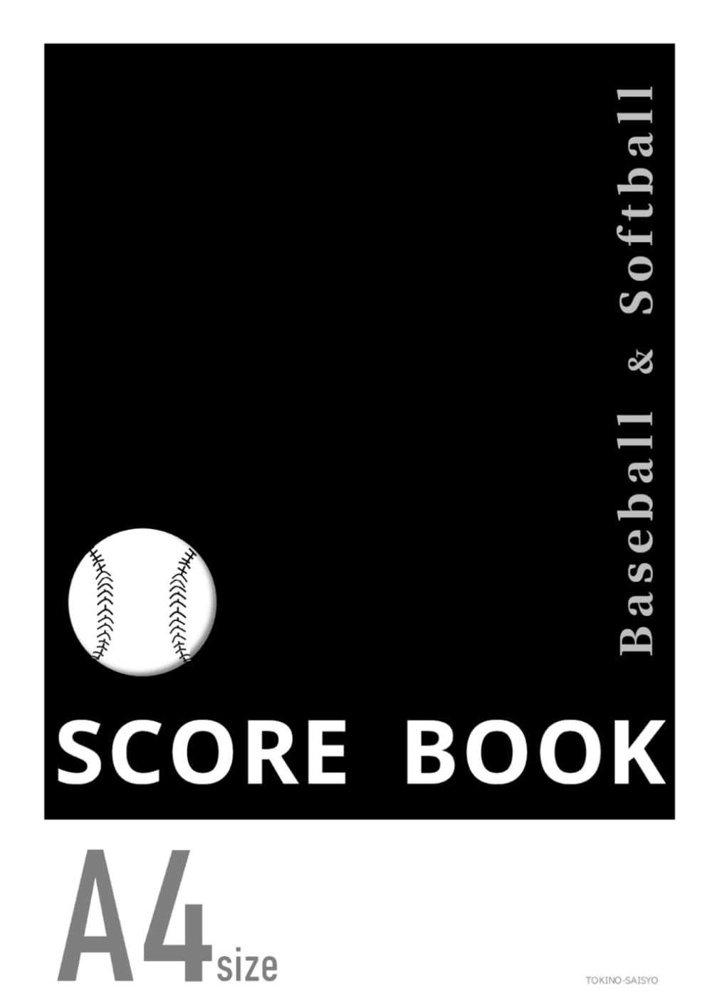 SCORE BOOK Baseball & Softball A4size