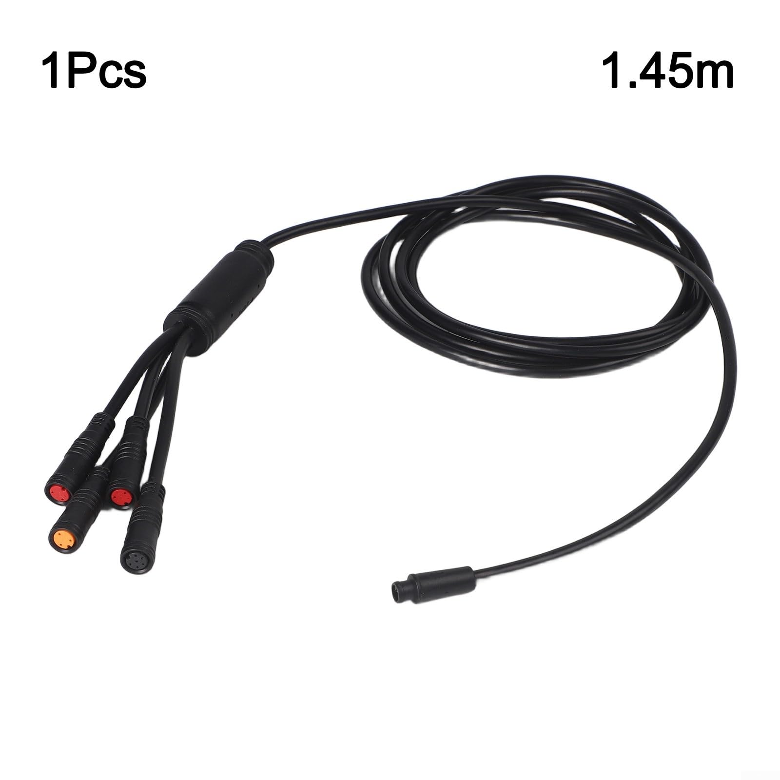 Câble de trottinette électrique pour 901 Display Controller Ligne de connexion Instrument Faisceau de câblage PVC 6 broches pour modèles 1T3/1T4/1T5, noir, 1,3 à 1,8 m (1T4 1,45 m)