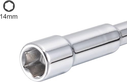 Miniatura 10 de uxcell Llave hexagonal en forma de L métrica de 0.591 in cromada, Cr-V