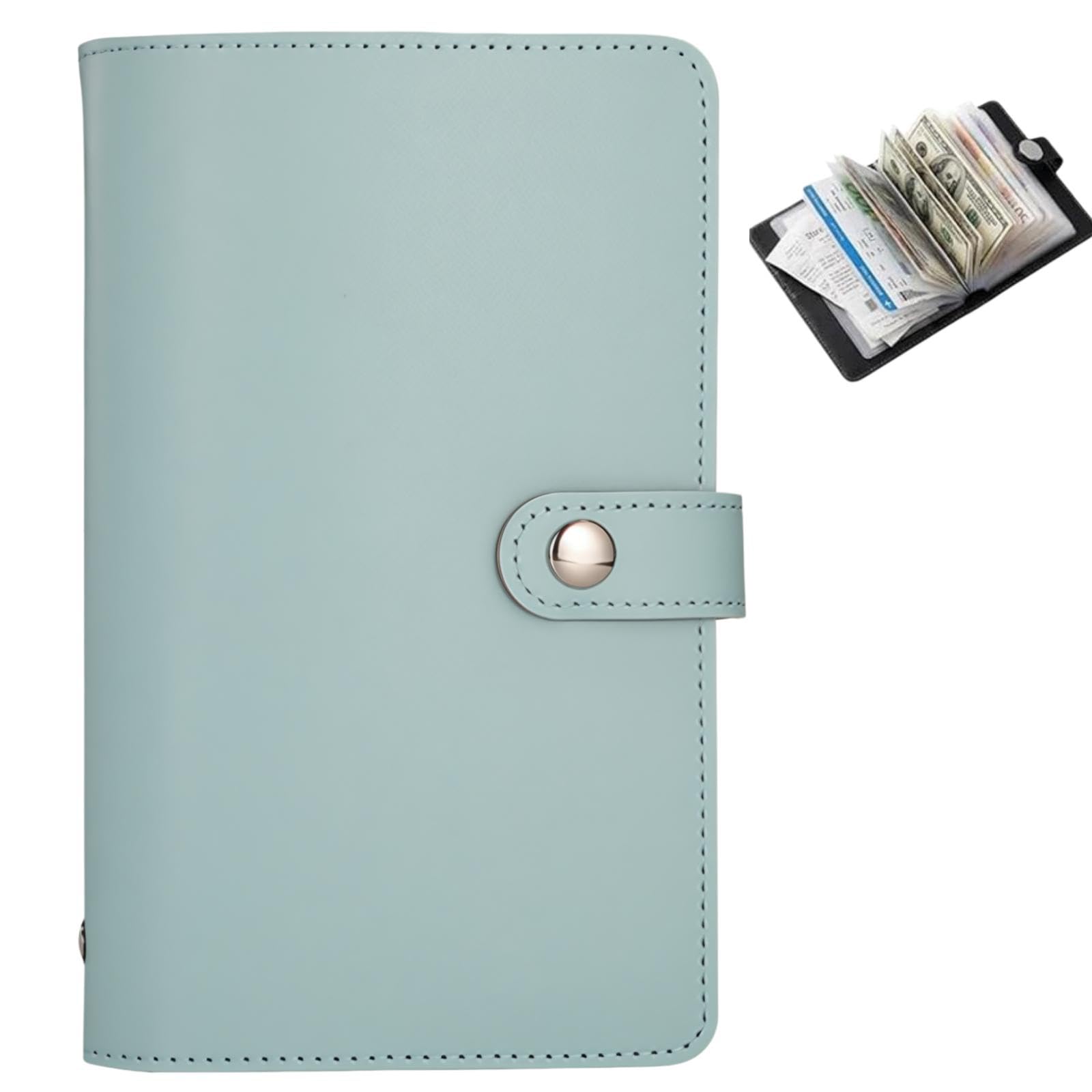 100Envelopes Saving Challenge,Envelopes Money Saving Challenge Wallet,Blue