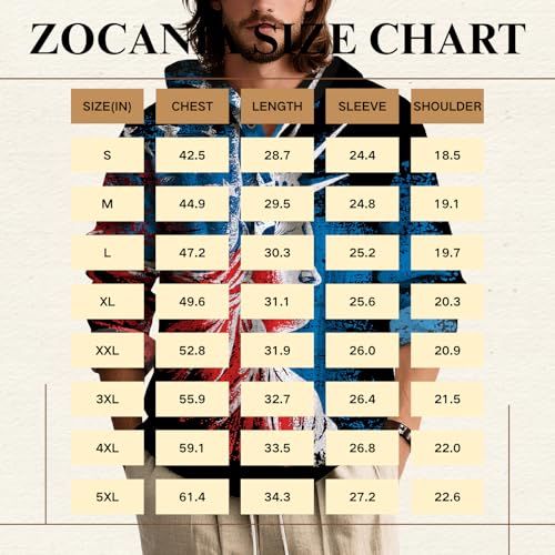 ZOCANIA Mens Hoodies Pullover American Flag Hoodies Long Sleeve Loose Fit Pullover Shirts Henley Button Collar Sweatshirt2