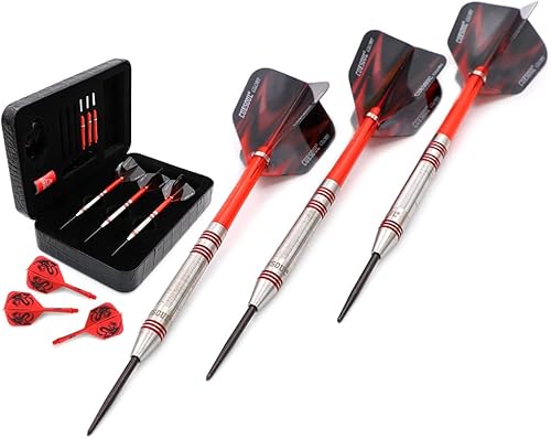 Miniatura 100 de CUESOUL Professional Tungsten Steel Tip Dart Set 85% Tungsten 22g/24g/26g-Glory Series